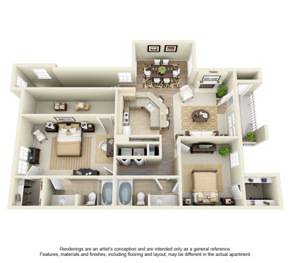 Floor Plans of SaddleBrook in Dallas, TX